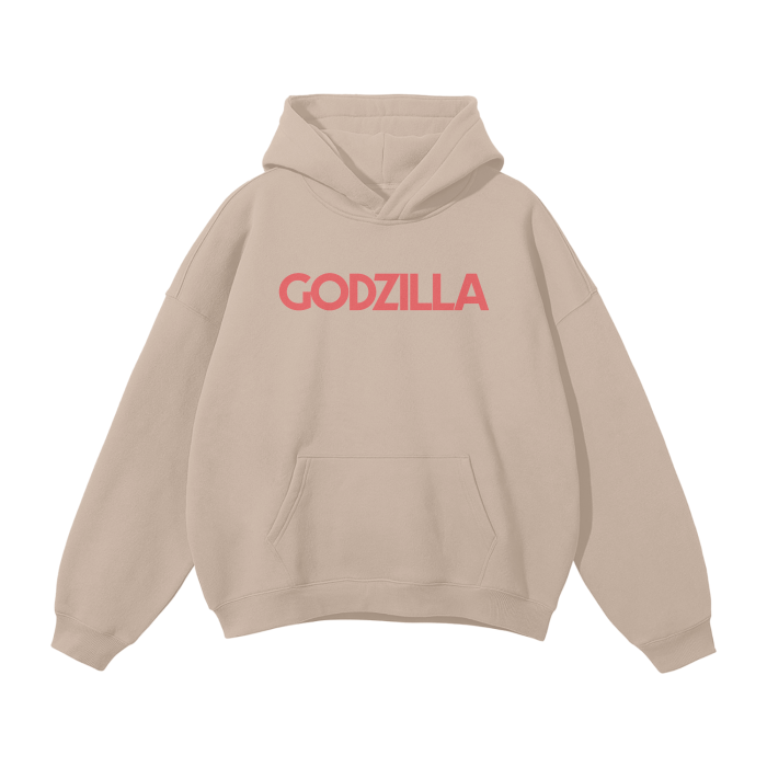 Godzilla Oversized Premium Fleece Hoodie