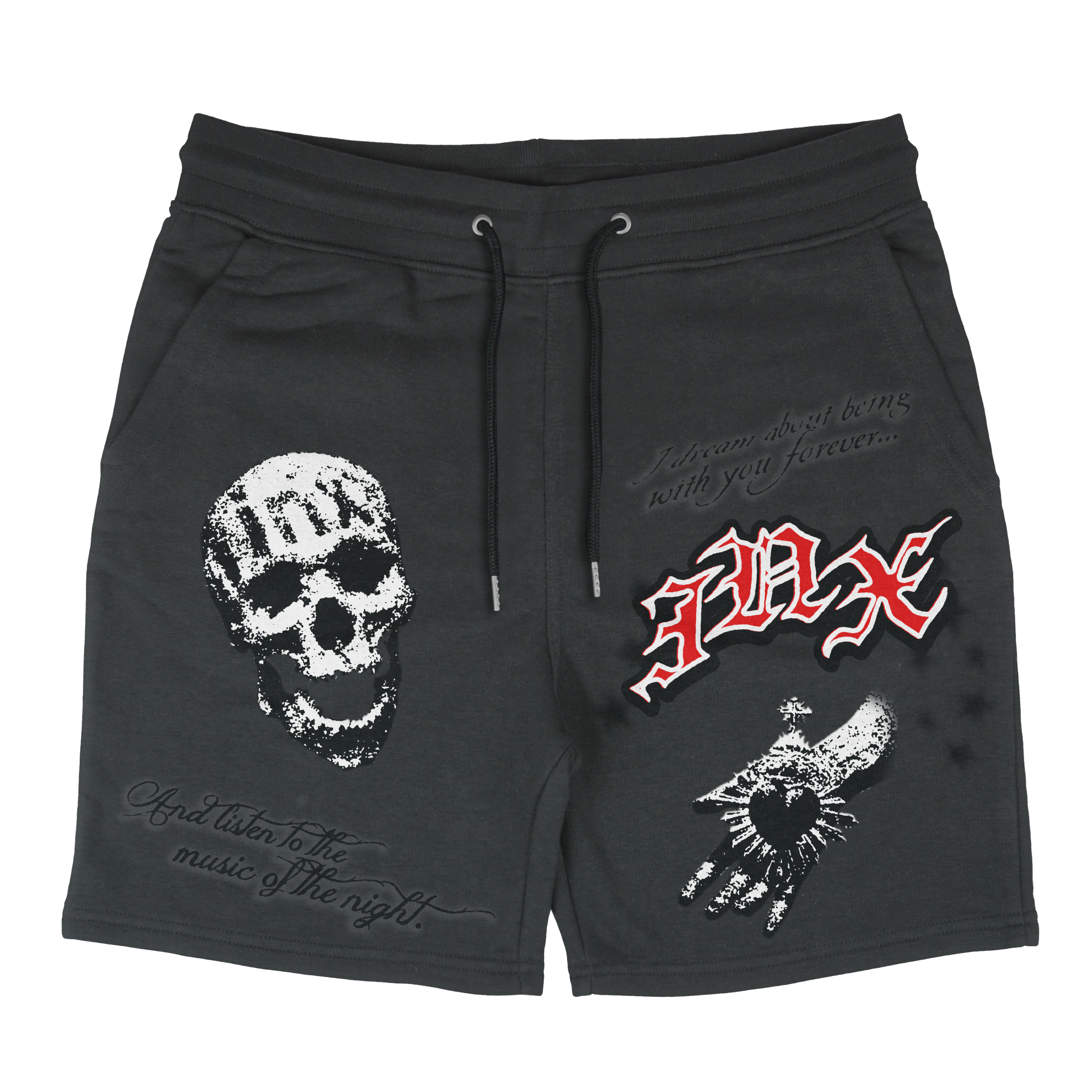 Gothic Desperation Cotton Shorts
