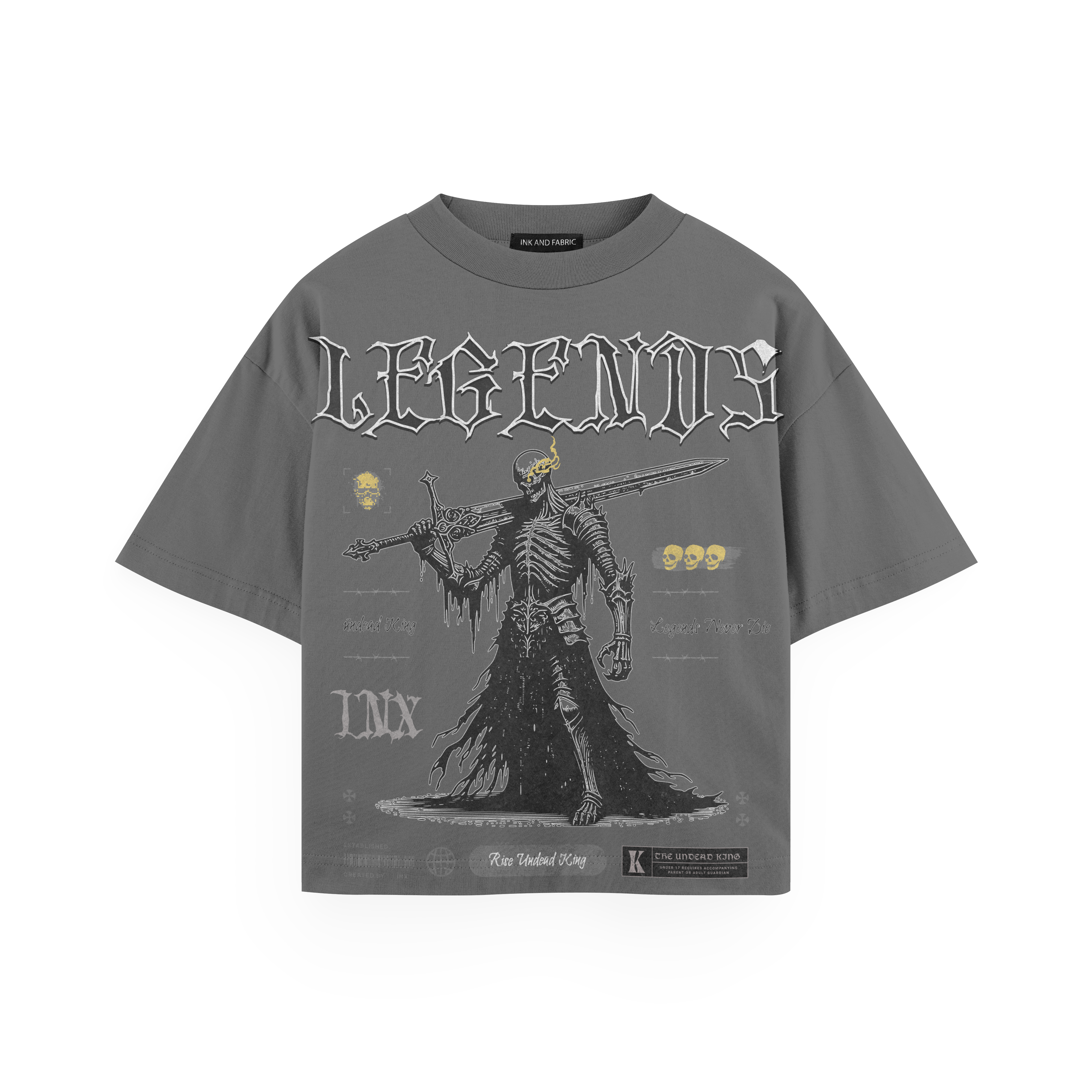 Legends Never Die Heavyweight Oversized T-Shirt