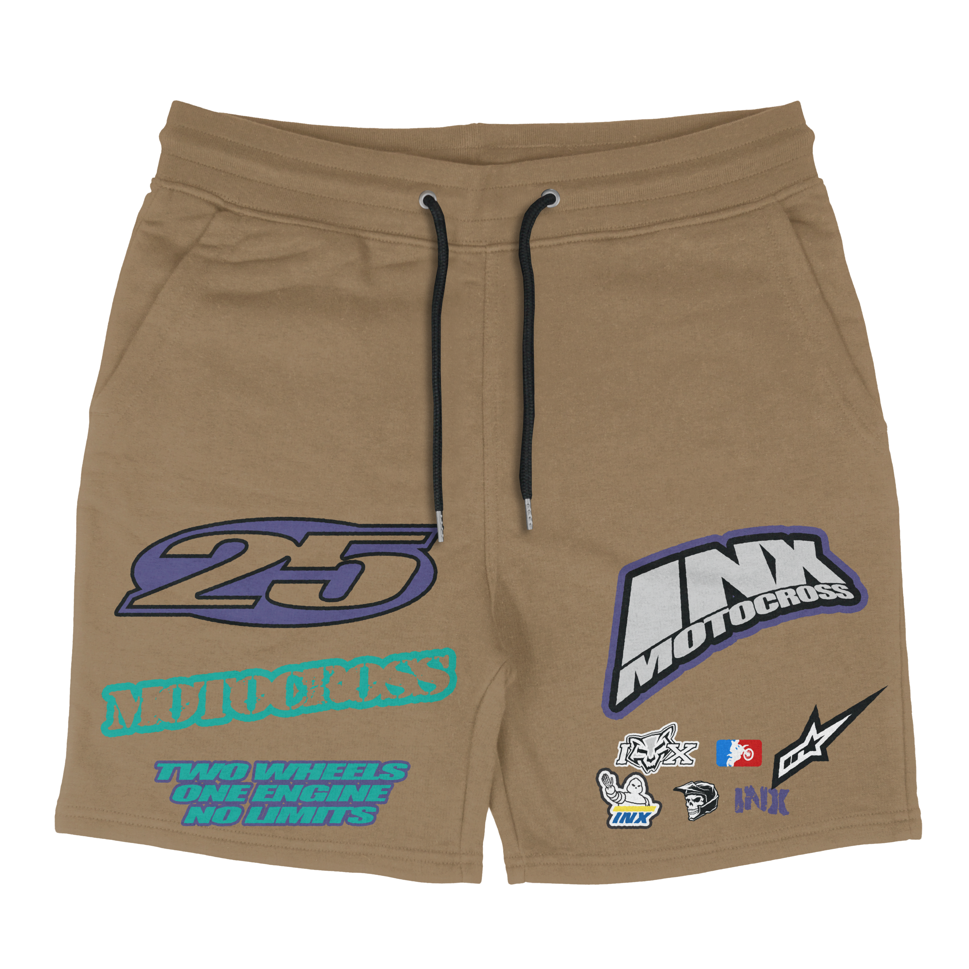 Motocross Grape Cotton Shorts