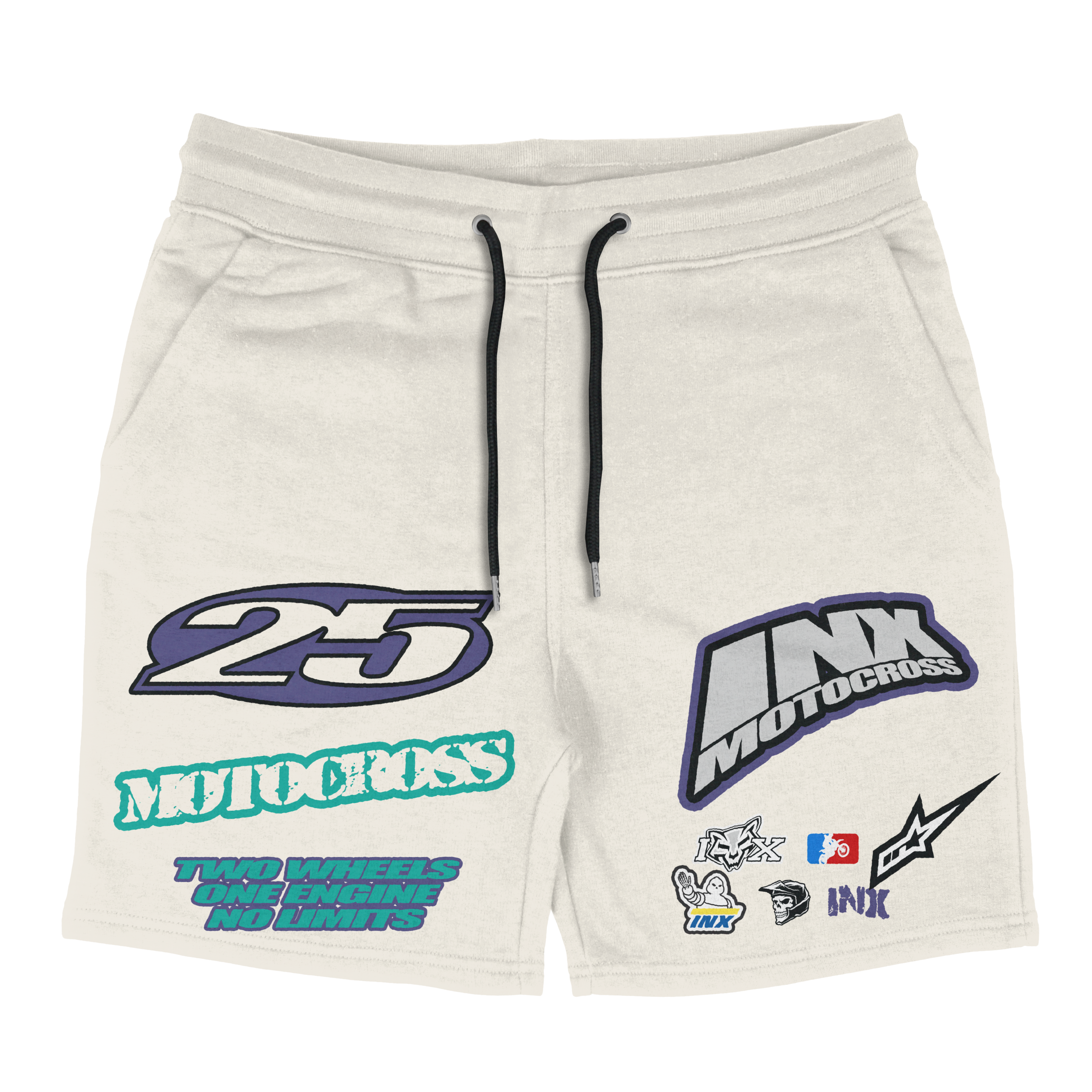 Motocross Grape Cotton Shorts