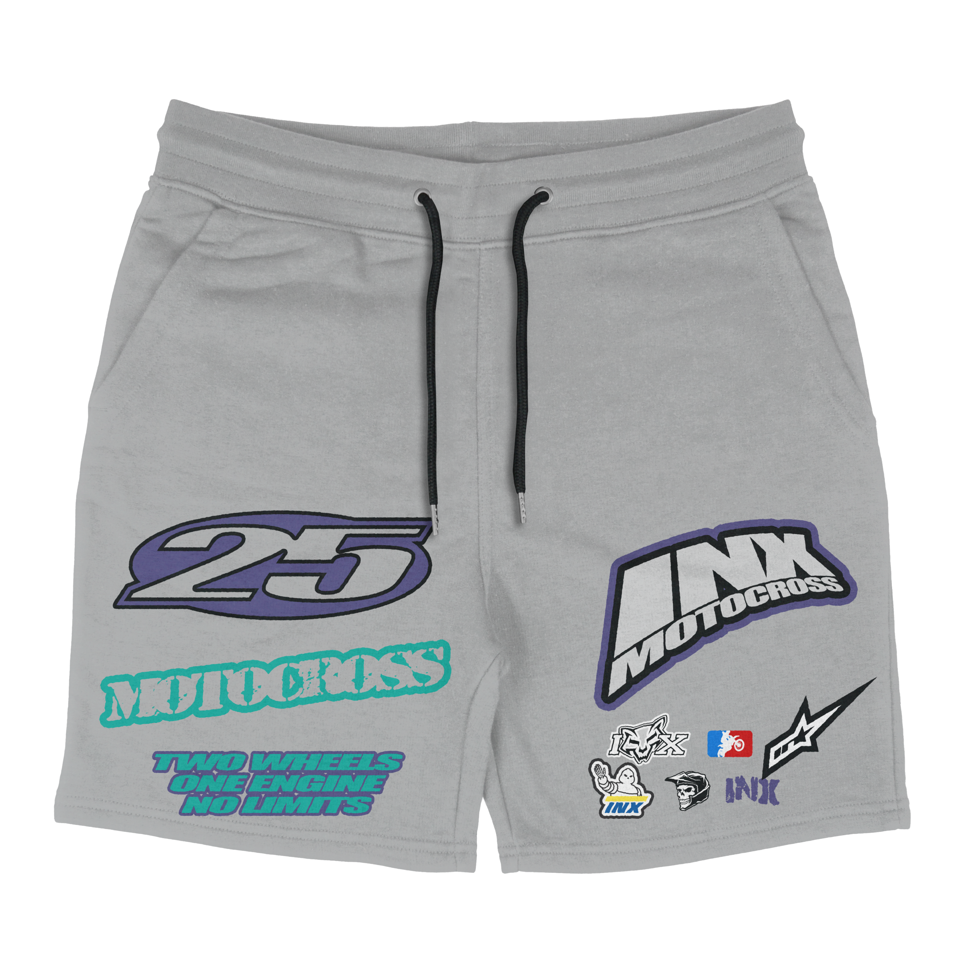 Motocross Grape Cotton Shorts
