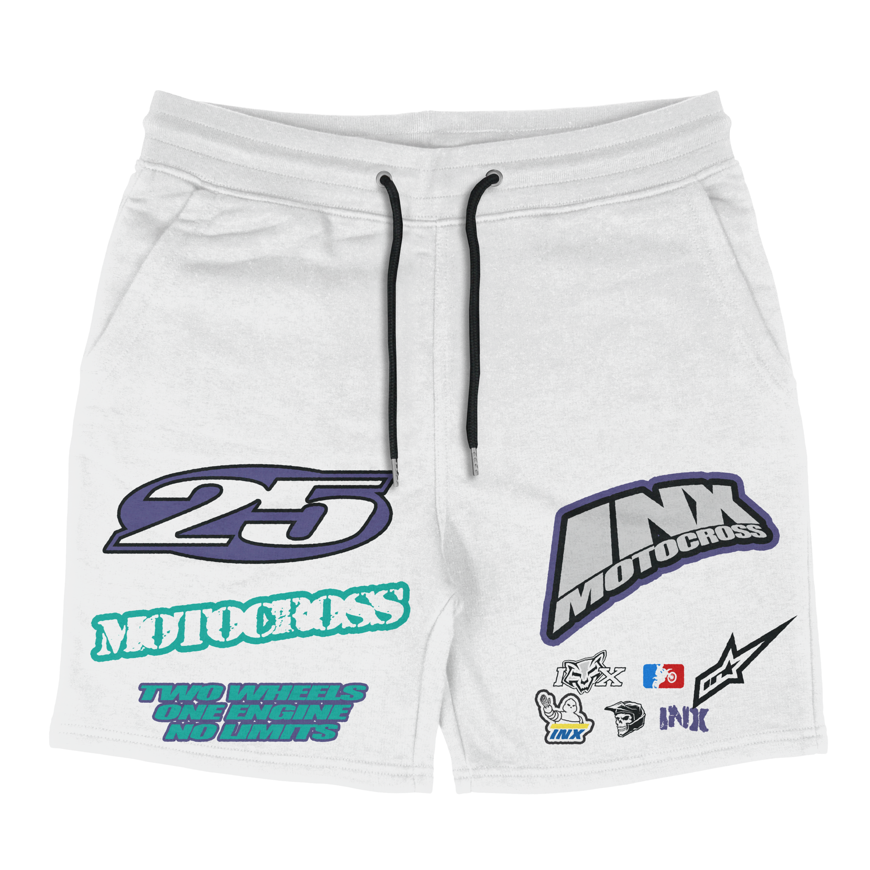 Motocross Grape Cotton Shorts