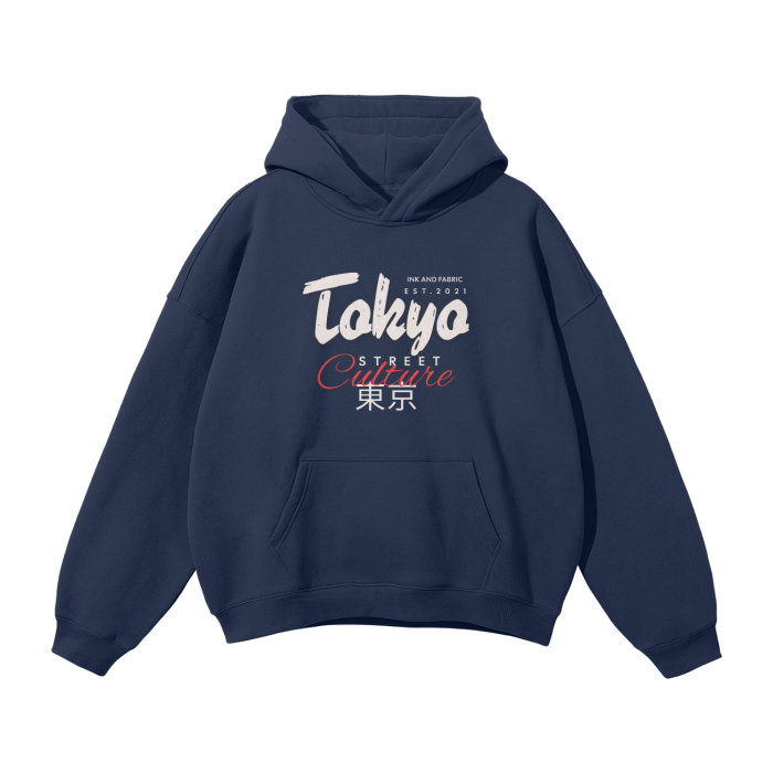 Tokyo Street Culture Oversized Premium Fleece Hoodie