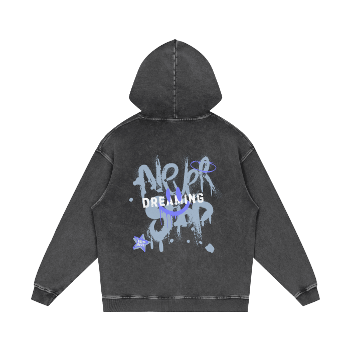 Never Stop Dreaming Vintage Oversize Hoodie