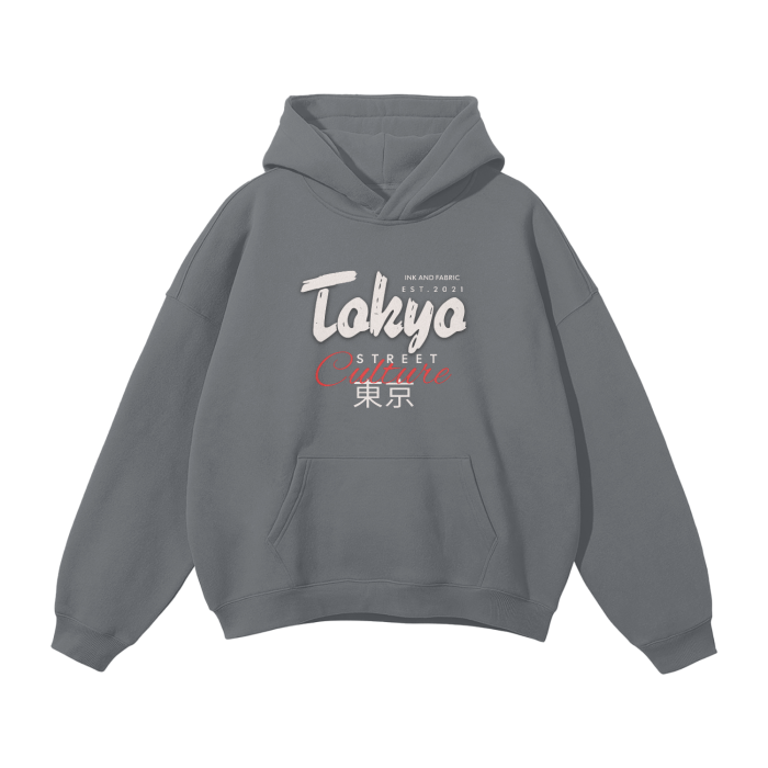 Tokyo Street Culture Oversized Premium Fleece Hoodie