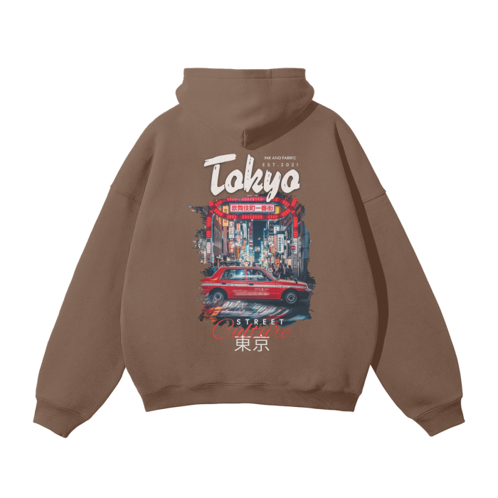 Tokyo Street Culture Oversized Premium Fleece Hoodie