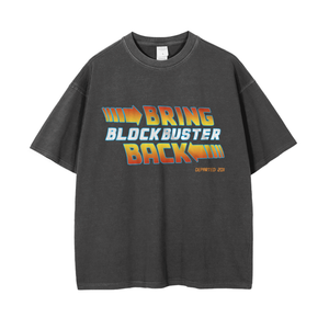 Bring Block Buster Back Vintage Drop Shoulder T-Shirt