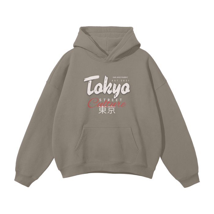 Tokyo Street Culture Oversized Premium Fleece Hoodie