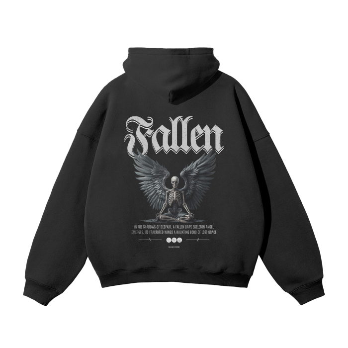 Fallen Angel Oversized Premium Fleece Hoodie