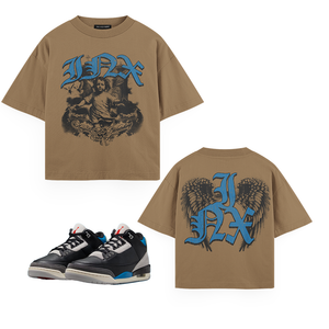 Angelic Heaven Blue Oversized T-Shirt