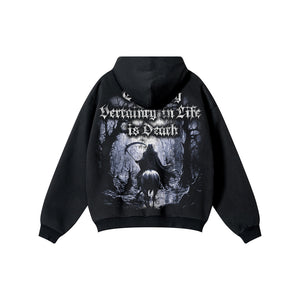 El Muerte Oversized Heavyweight Side-Pocket Hoodie