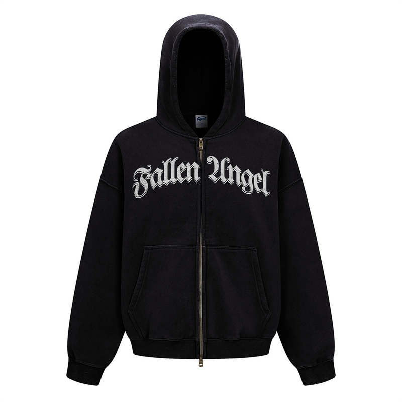 Fallen Angel Zip Up Heavyweight Hoodie