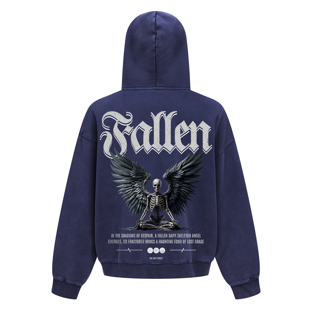 Fallen Angel Zip Up Heavyweight Hoodie