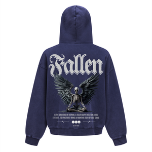 Fallen Angel Zip Up Heavyweight Hoodie