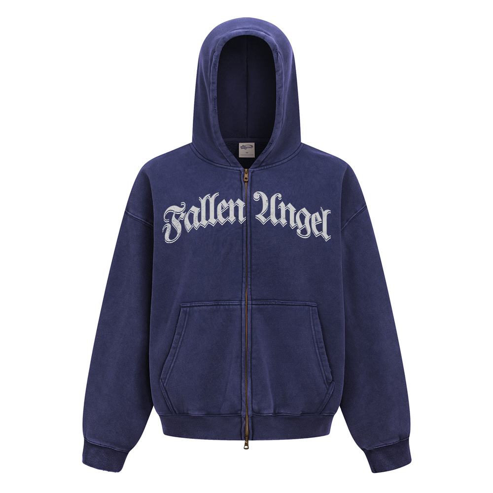 Fallen Angel Zip Up Heavyweight Hoodie