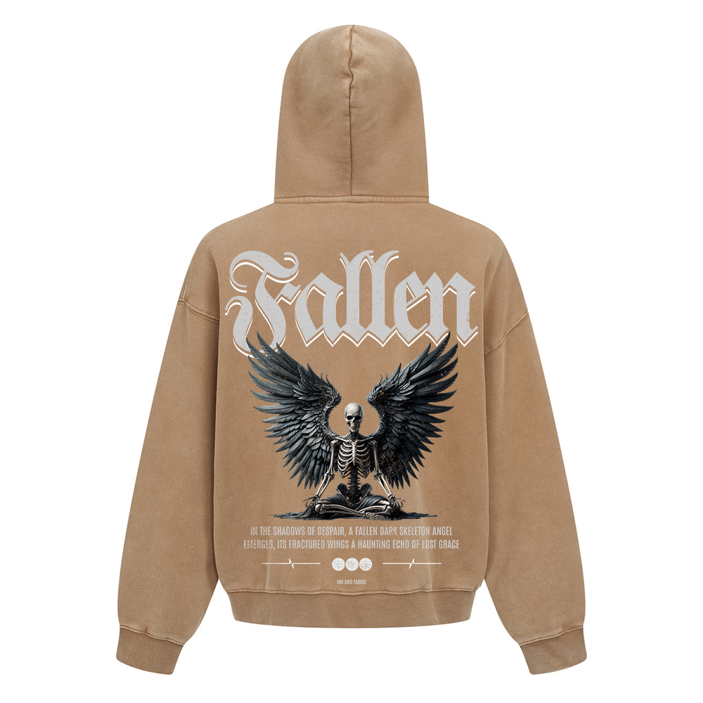 Fallen Angel Zip Up Heavyweight Hoodie