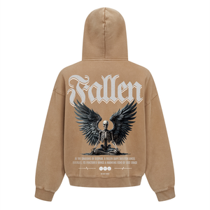 Fallen Angel Zip Up Heavyweight Hoodie