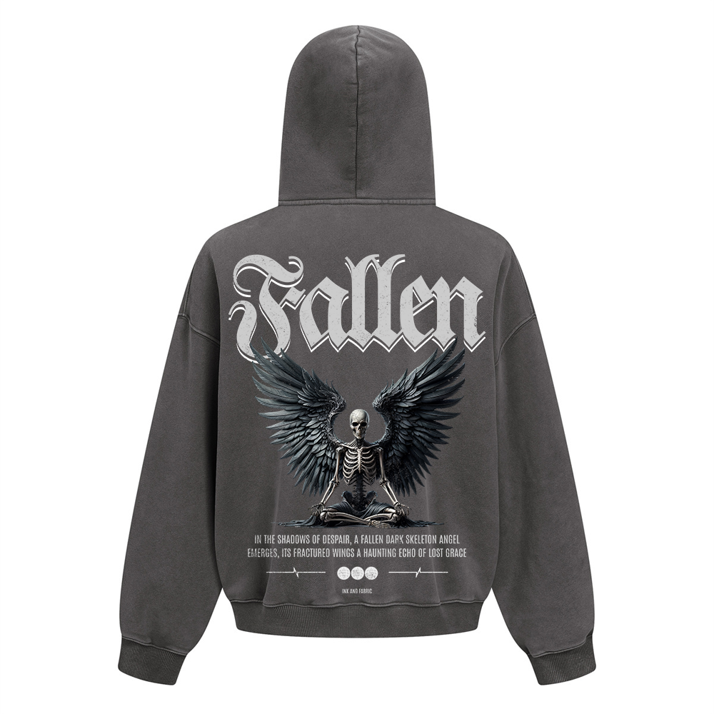 Fallen Angel Zip Up Heavyweight Hoodie