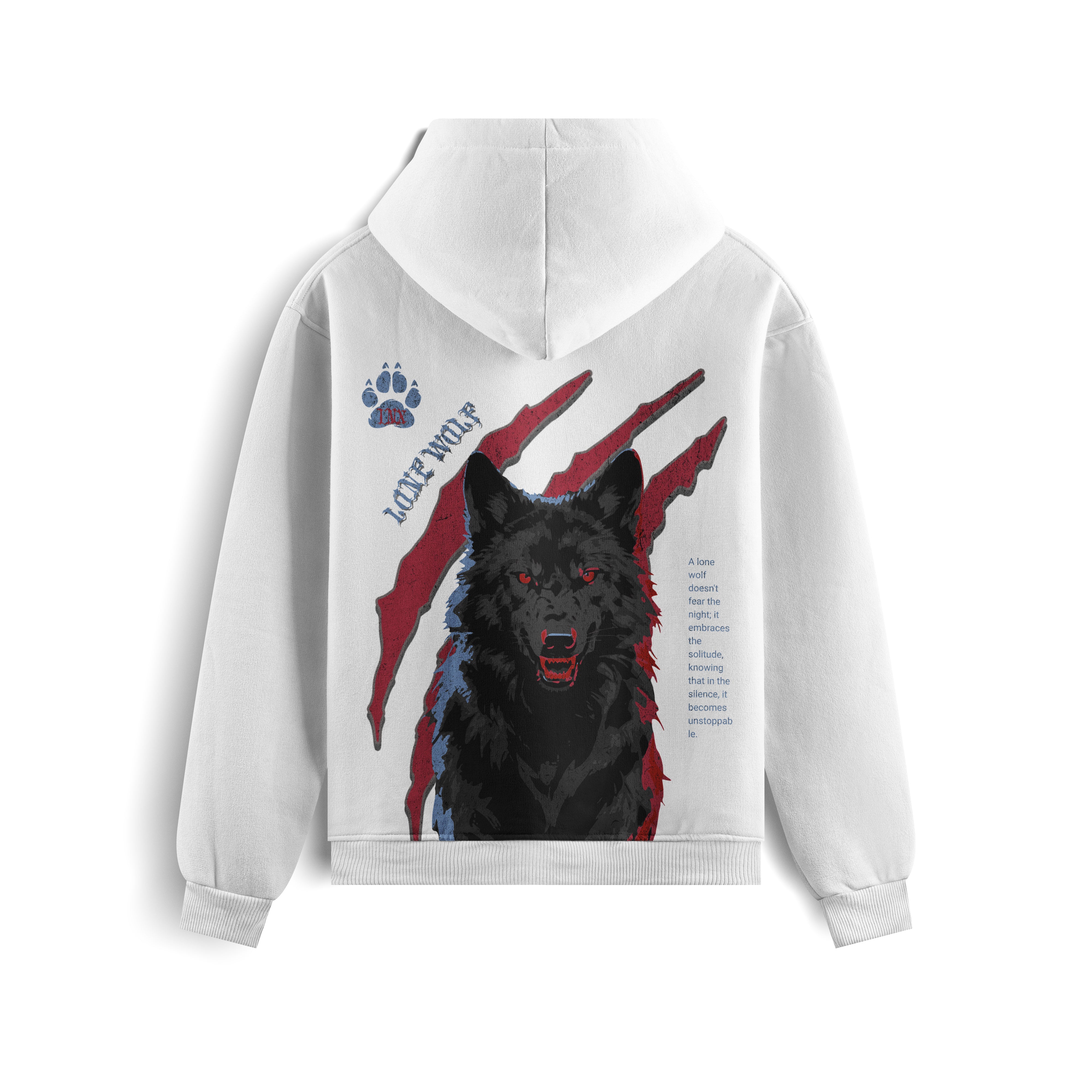Ferocious Wolf Oversized Heavyweight Hoodie