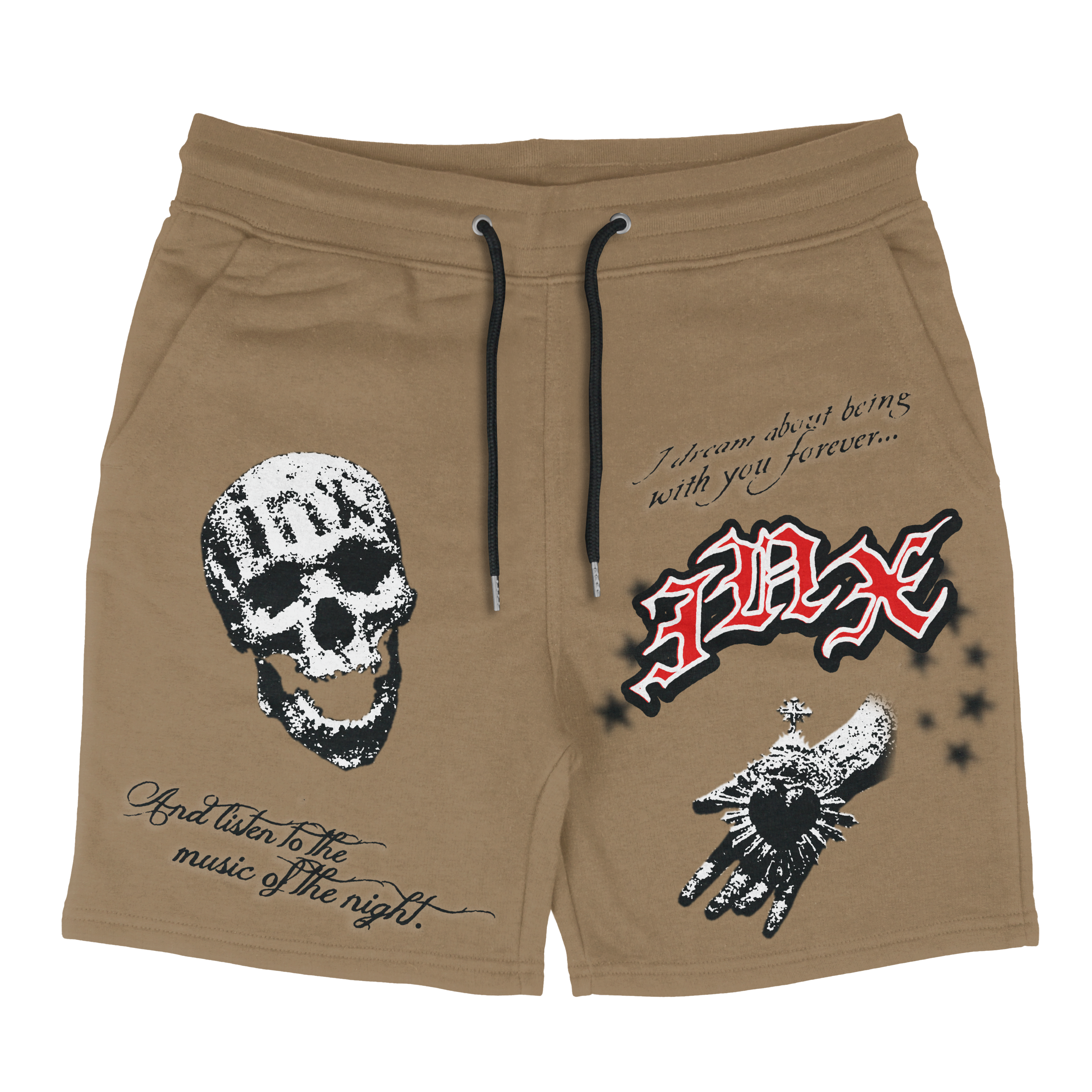 Gothic Desperation Cotton Shorts
