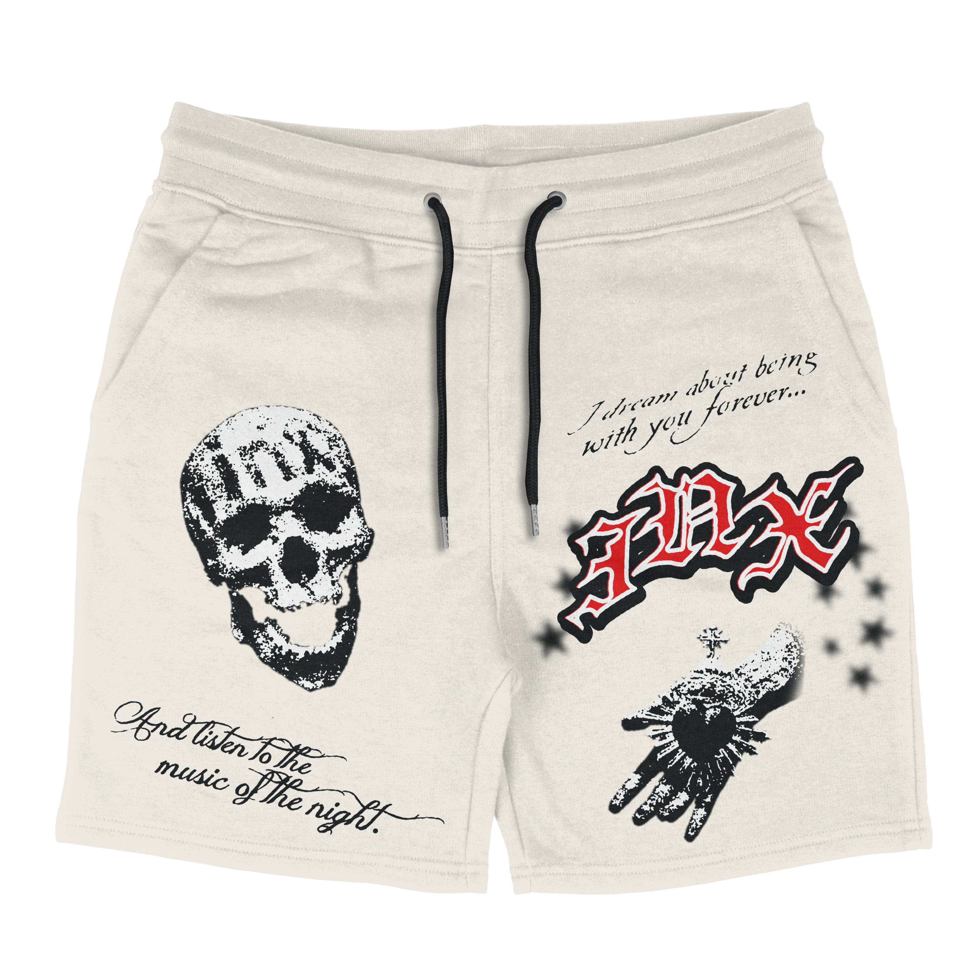 Gothic Desperation Cotton Shorts