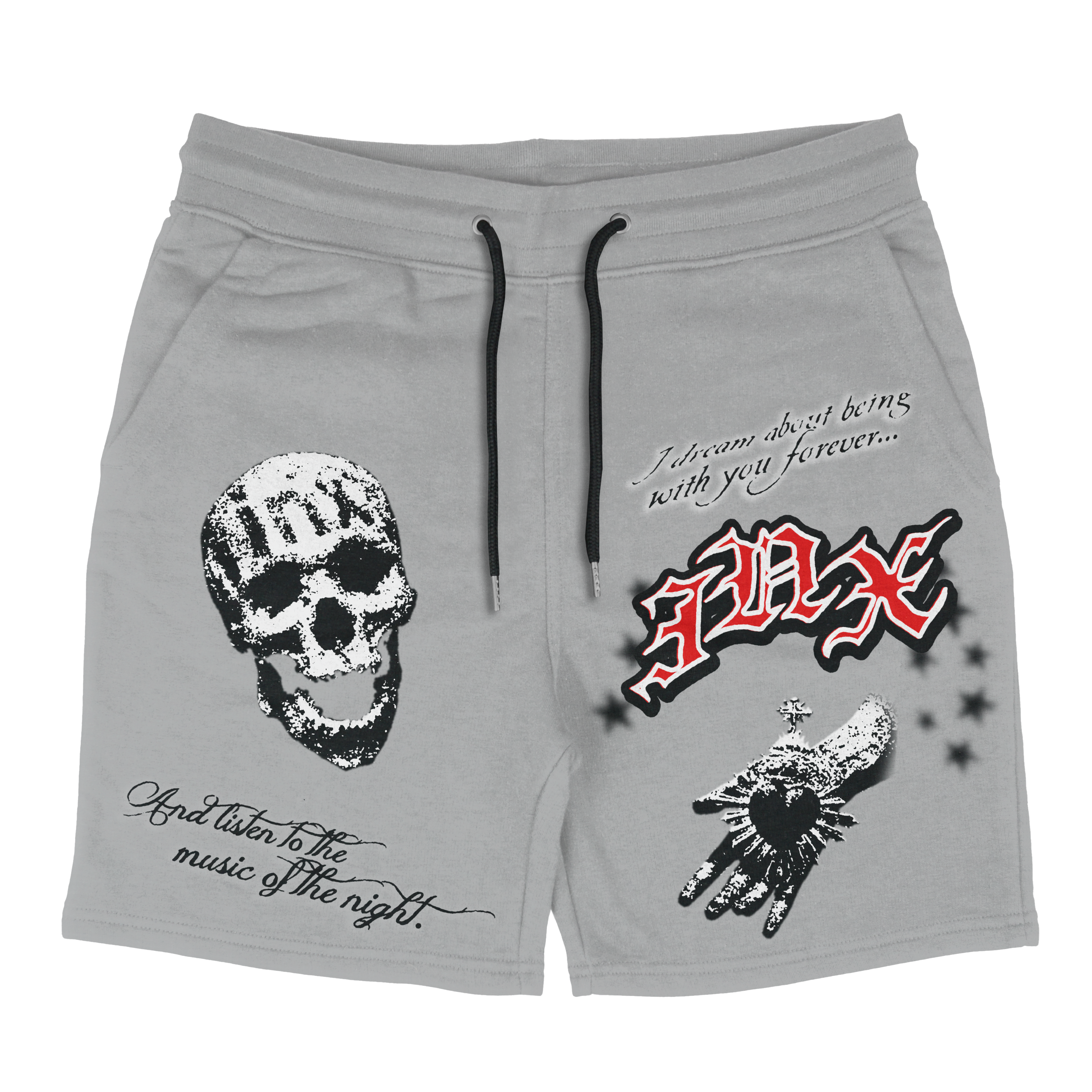 Gothic Desperation Cotton Shorts
