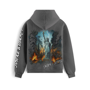 Justice and Liberty Oversized Heavyweight Hoodie