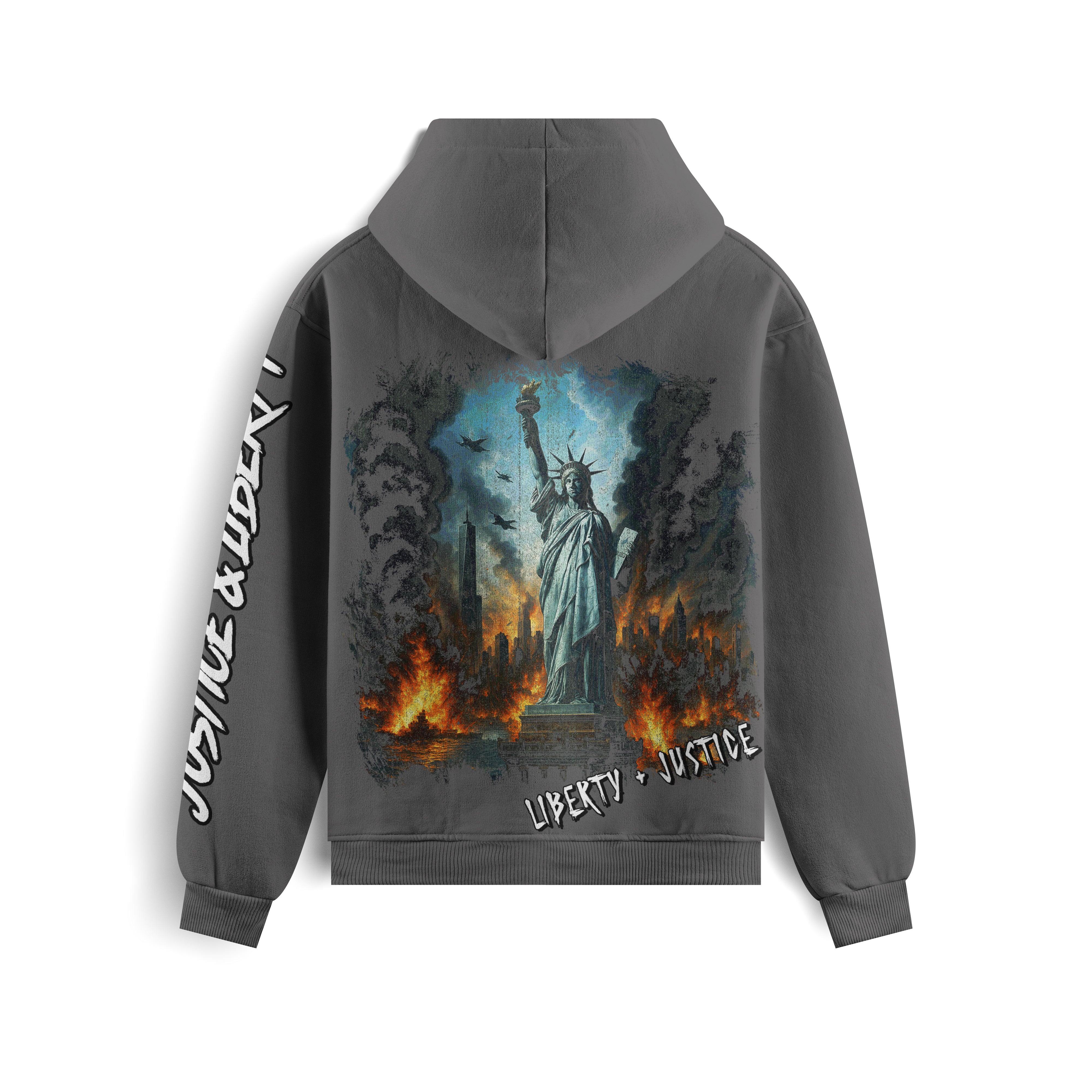 Justice and Liberty Oversized Heavyweight Hoodie