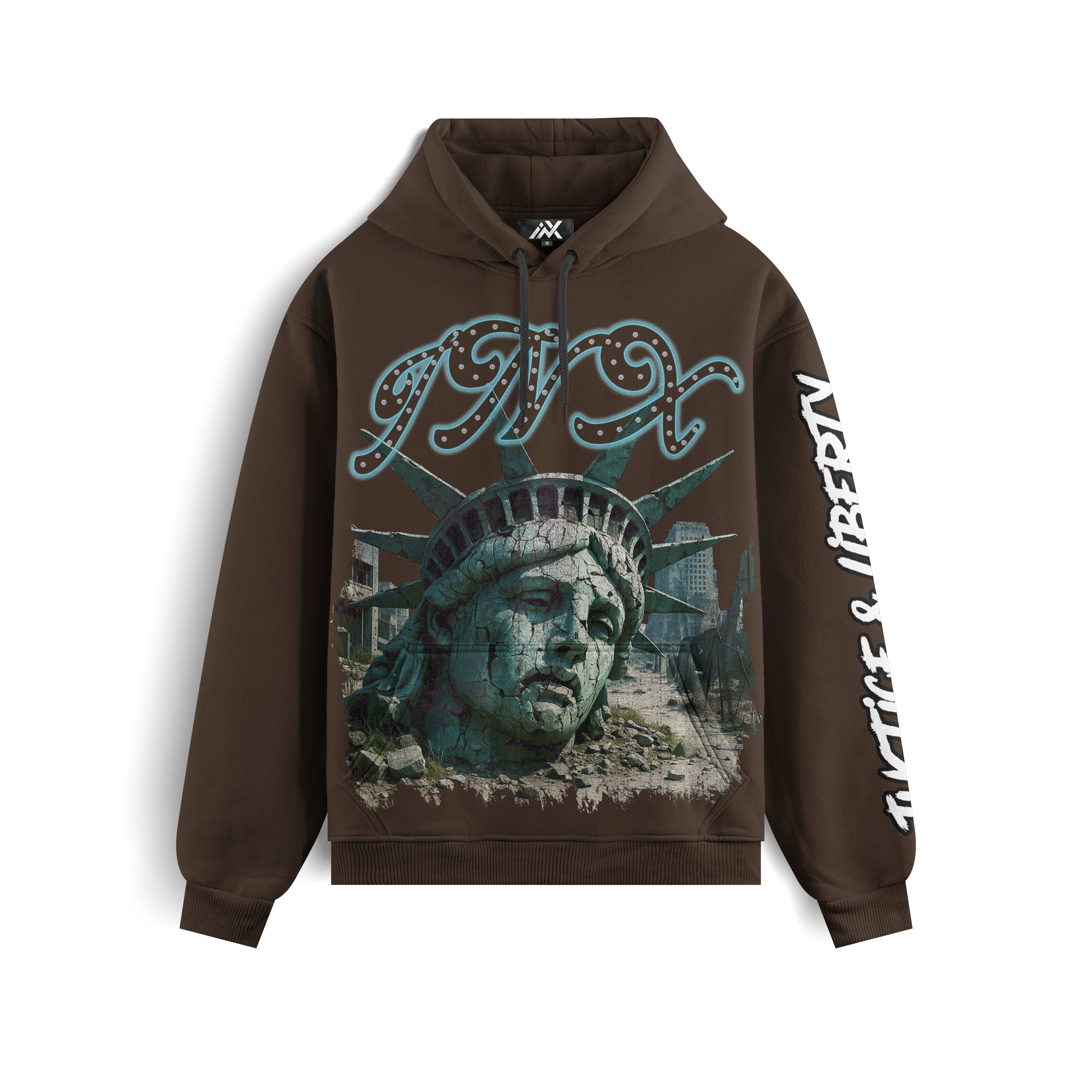 Justice and Liberty Oversized Heavyweight Hoodie