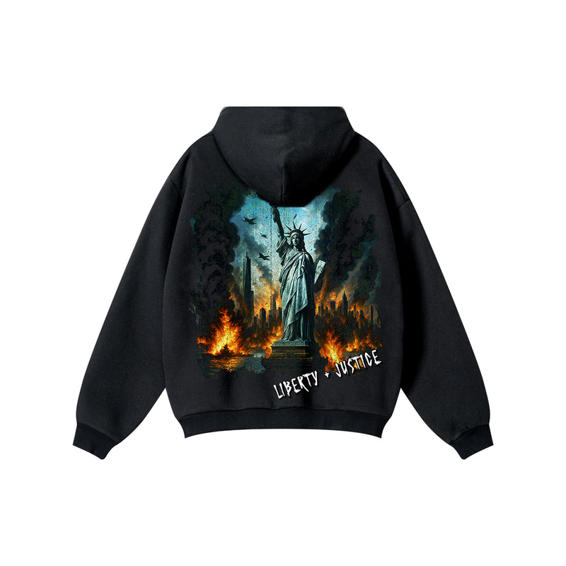 Liberty Oversized Heavyweight Side-Pocket Hoodie