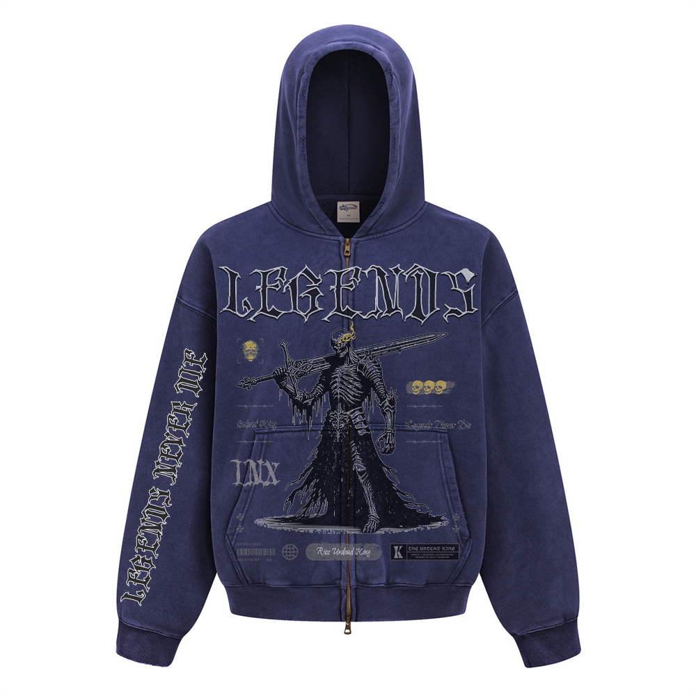 Legends Zip Up Heavyweight Hoodie
