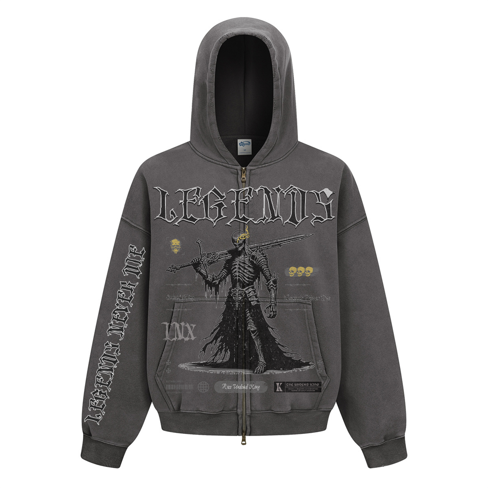 Legends Zip Up Heavyweight Hoodie