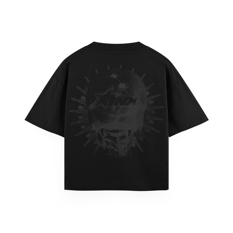 Skeleton Stick Up Red Oversized T-Shirt