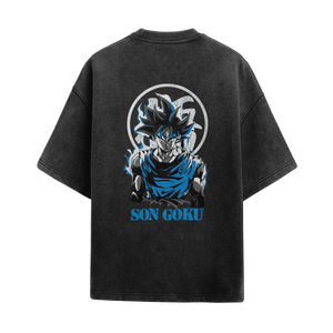 Song Goku Blue Vintage Oversized T-Shirt