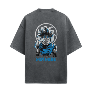 Song Goku Blue Vintage Oversized T-Shirt