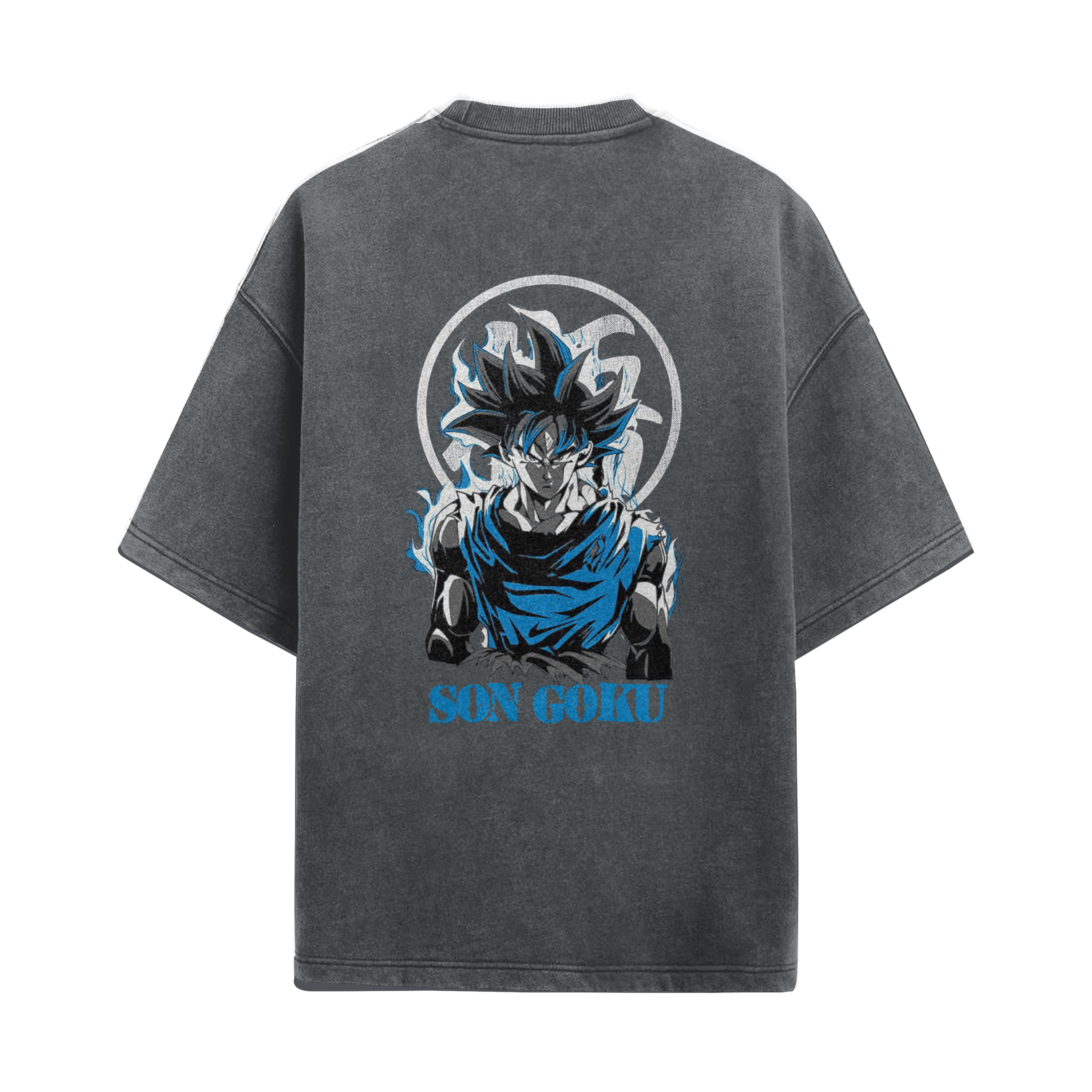 Song Goku Blue Vintage Oversized T-Shirt