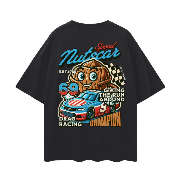 Speed Nutscar Oversize Deep Drop Shoulder Tee