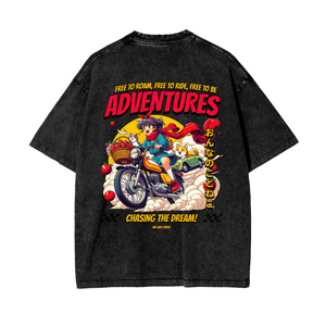 Free to be adventures Vintage Oversize T-Shirt