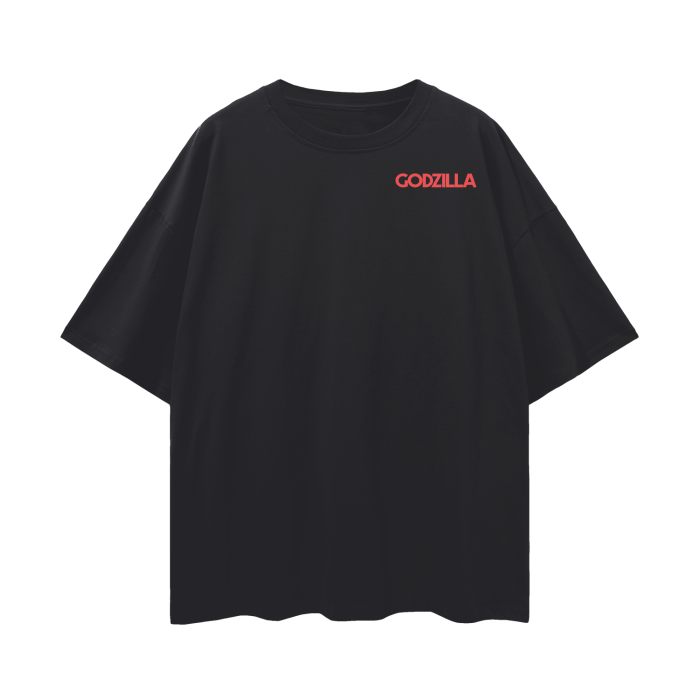 Godzilla Oversize Deep Drop Shoulder Tee