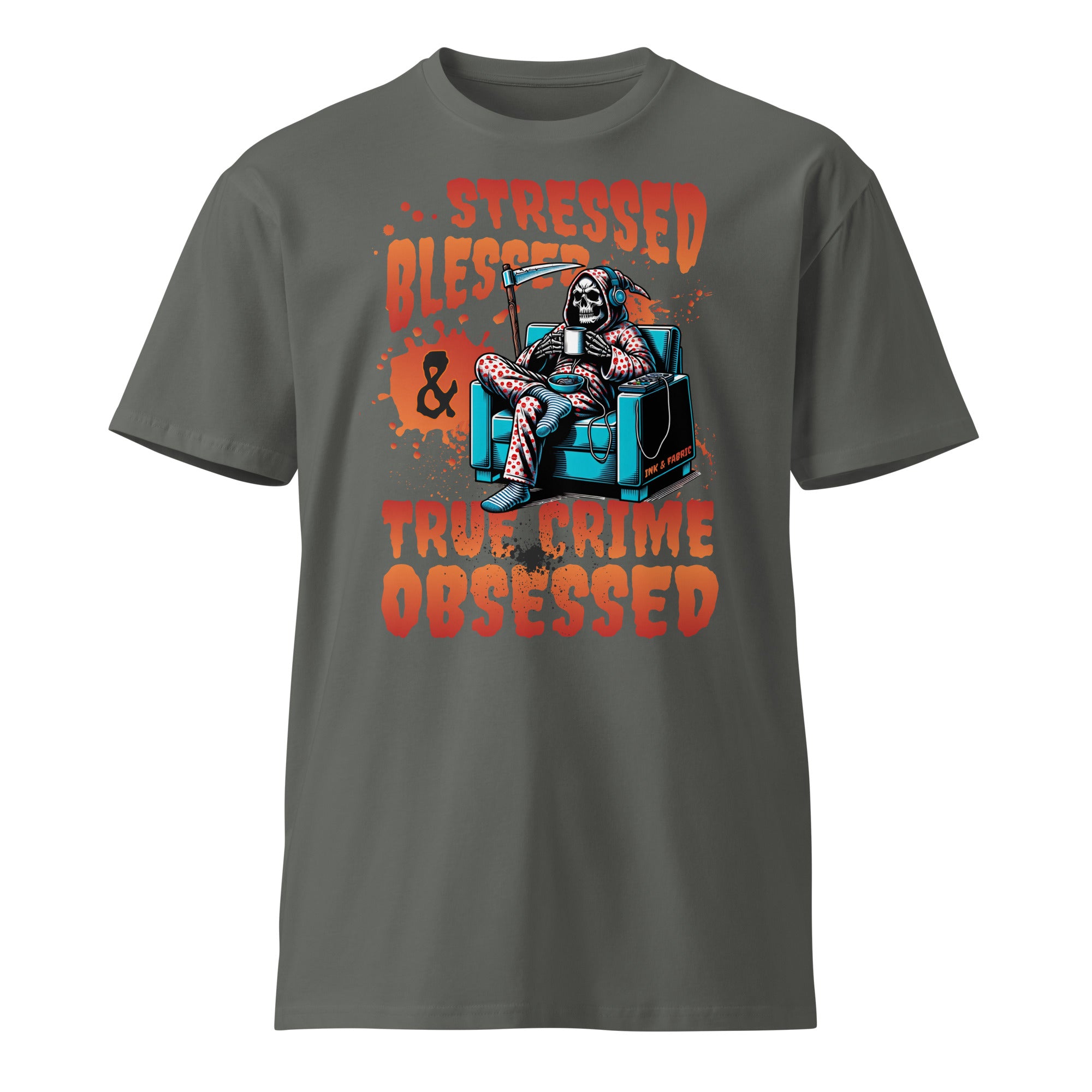 True Crime Obsessed premium t-shirt