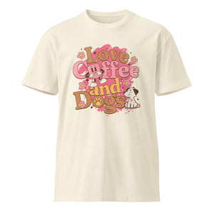 Love Coffee and Dogs Premium T-Shirt